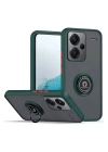 BFS  Xiaomi Redmi Note 13 Pro Plus Kılıf Montreal Yüzüklü Silikon Kapak - Yeşil