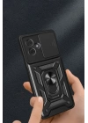 BFS  Xiaomi Redmi Note 13 Pro Plus Kılıf Pars Lens Yüzüklü Silikon - Siyah
