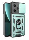 BFS  Xiaomi Redmi Note 13 Pro Plus Kılıf Pars Lens Yüzüklü Silikon - Yeşil