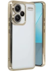 BFS  Xiaomi Redmi Note 13 Pro Plus Kılıf Razer Lensli Silikon - Gold