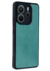 BFS  Xiaomi Redmi Note 14 4G Kılıf Aras Deri Kapak - Açık Yeşil
