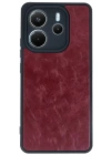 BFS  Xiaomi Redmi Note 14 4G Kılıf Aras Deri Kapak - Bordo