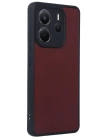 BFS  Xiaomi Redmi Note 14 4G Kılıf Aras Deri Kapak - Bordo
