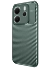 BFS  Xiaomi Redmi Note 14 4G Kılıf Auto Focus Karbon Kapak - Koyu Yeşil