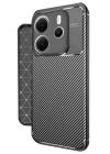 BFS  Xiaomi Redmi Note 14 4G Kılıf Auto Focus Karbon Kapak - Siyah