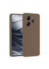 BFS  Xiaomi Redmi Note 14 4G Kılıf First Silikon - Kahverengi