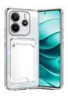 BFS  Xiaomi Redmi Note 14 4G Kılıf Kart Şeffaf Silikon - Şeffaf