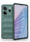 BFS  Xiaomi Redmi Note 14 4G Kılıf Optimum Silikon - Koyu Yeşil