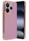 BFS  Xiaomi Redmi Note 14 4G Kılıf Volet Silikon - Mor
