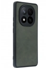 BFS  Xiaomi Redmi Note 14 Pro 4G Kılıf Aras Deri Kapak - Koyu Yeşil