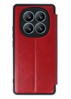 BFS  Xiaomi Redmi Note 14 Pro 4G Kılıf Flip Cover - Kırmızı