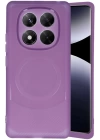 BFS  Xiaomi Redmi Note 14 Pro 4G Kılıf Maya Karbon Kapak - Mürdüm