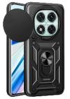 BFS  Xiaomi Redmi Note 14 Pro 4G Kılıf Pars Lens Yüzüklü Silikon - Siyah