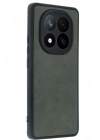 BFS  Xiaomi Redmi Note 14 Pro 5G Kılıf Aras Deri Kapak - Koyu Yeşil