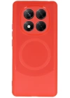 BFS  Xiaomi Redmi Note 14 Pro 5G Kılıf Maya Karbon Kapak - Kırmızı