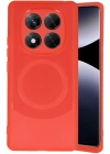 BFS  Xiaomi Redmi Note 14 Pro 5G Kılıf Maya Karbon Kapak - Kırmızı