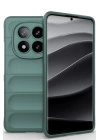 BFS  Xiaomi Redmi Note 14 Pro 5G Kılıf Optimum Silikon - Koyu Yeşil