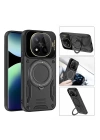 BFS  Xiaomi Redmi Note 14 Pro Plus Kılıf Joy Lens Standlı Kapak - Mor