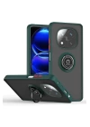 BFS  Xiaomi Redmi Note 14 Pro Plus Kılıf Montreal Yüzüklü Silikon Kapak - Yeşil