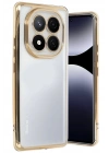 BFS  Xiaomi Redmi Note 14 Pro Plus Kılıf Razer Lensli Silikon - Gold