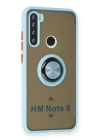BFS  Xiaomi Redmi Note 8 Kılıf Montreal Yüzüklü Silikon Kapak - Buz Mavi
