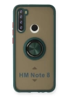 BFS  Xiaomi Redmi Note 8 Kılıf Montreal Yüzüklü Silikon Kapak - Yeşil