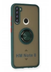 BFS Xiaomi Redmi Note 8 Kılıf Montreal Yüzüklü Silikon Kapak - Yeşil
