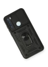 BFS  Xiaomi Redmi Note 8 Kılıf Pars Lens Yüzüklü Silikon - Siyah