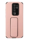 BFS  Xiaomi Redmi Note 8 Pro Kılıf Mega Standlı Silikon - Pudra