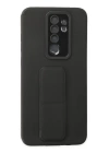 BFS Xiaomi Redmi Note 8 Pro Kılıf Mega Standlı Silikon - Siyah