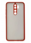 BFS  Xiaomi Redmi Note 8 Pro Kılıf Montreal Silikon Kapak - Kırmızı
