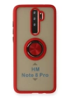 BFS  Xiaomi Redmi Note 8 Pro Kılıf Montreal Yüzüklü Silikon Kapak - Kırmızı