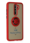 BFS  Xiaomi Redmi Note 8 Pro Kılıf Montreal Yüzüklü Silikon Kapak - Kırmızı