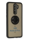 BFS  Xiaomi Redmi Note 8 Pro Kılıf Montreal Yüzüklü Silikon Kapak - Siyah