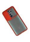 BFS  Xiaomi Redmi Note 8 Pro Kılıf Palm Buzlu Kamera Sürgülü Silikon - Kırmızı