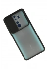 BFS  Xiaomi Redmi Note 8 Pro Kılıf Palm Buzlu Kamera Sürgülü Silikon - Siyah