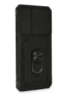 BFS  Xiaomi Redmi Note 8 Pro Kılıf Pars Lens Yüzüklü Silikon - Siyah