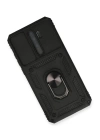 BFS  Xiaomi Redmi Note 8 Pro Kılıf Pars Lens Yüzüklü Silikon - Siyah