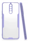 BFS  Xiaomi Redmi Note 8 Pro Kılıf Platin Silikon - Lila