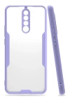BFS  Xiaomi Redmi Note 8 Pro Kılıf Platin Silikon - Lila
