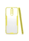 BFS  Xiaomi Redmi Note 8 Pro Kılıf Platin Silikon - Sarı