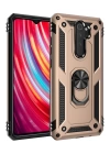 BFS  Xiaomi Redmi Note 8 Pro Kılıf Sofya Yüzüklü Silikon Kapak - Gold