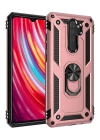 BFS  Xiaomi Redmi Note 8 Pro Kılıf Sofya Yüzüklü Silikon Kapak - Rose