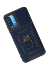BFS  Xiaomi Redmi Note 9 4G Kılıf Pars Lens Yüzüklü Silikon - Lacivert