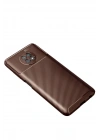 BFS Xiaomi Redmi Note 9 5G Kılıf Auto Focus Karbon Kapak - Kahverengi