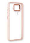 BFS  Xiaomi Redmi Note 9 Kılıf Dora Kapak - Pudra
