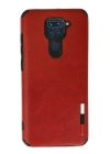 BFS  Xiaomi Redmi Note 9 Kılıf Loop Deri Silikon - Kırmızı
