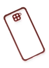 BFS  Xiaomi Redmi Note 9 Kılıf Miami Şeffaf Silikon - Fuşya