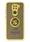 BFS  Xiaomi Redmi Note 9 Kılıf Montreal Yüzüklü Silikon Kapak - Sarı