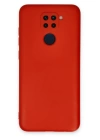 BFS  Xiaomi Redmi Note 9 Kılıf Nano içi Kadife Silikon - Kırmızı